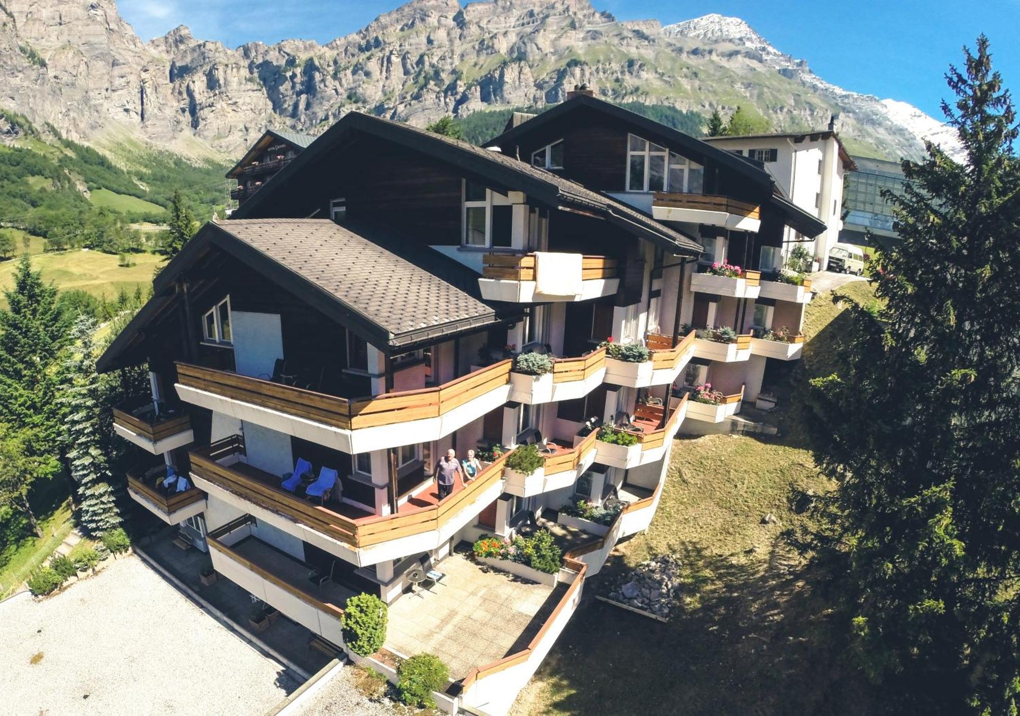 Hotel Alpenblick-Leukerbad-Therme Exterior foto